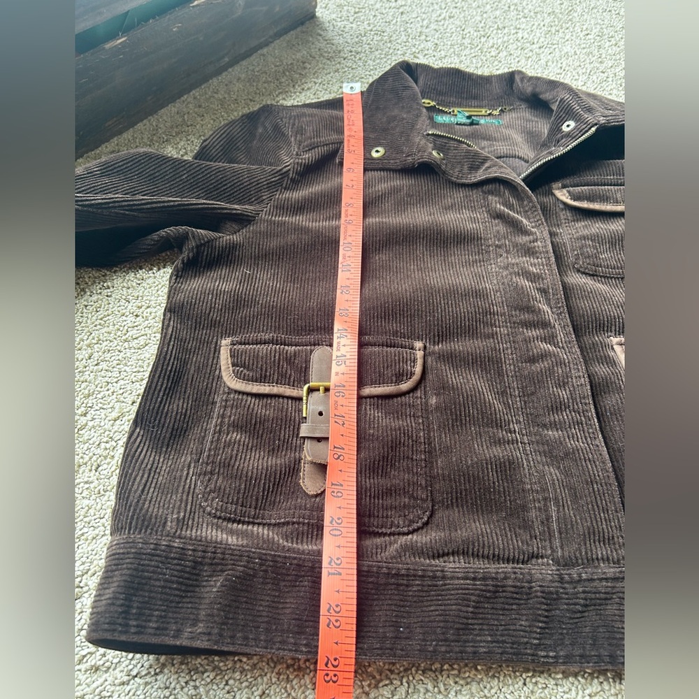 Vintage Lauren Ralph Lauren Jeans Co Corduroy Utility equestrian jacket SZ XL - Picture 2 of 14